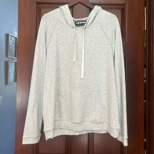 Ink Love and Peace Gray Lightweight Hoodie XL Rayon Blend Kangaroo Pocket